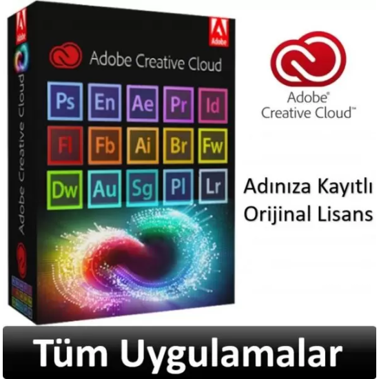 (3 Yıllık) Adobe Creative Cloud Tüm Uygulamalar